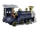 Locomotiva din metal tren clasic cu sunete si lumini, deschide usile 15cm
