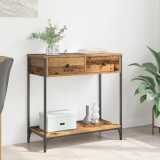 vidaXL Masă de consolă Lemn Vechi 75 x 34,5 x 75 cm Lemn compozit 882248