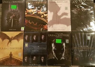 Film Serial Urzeala Tronurilor / Game of Thrones DVD Sezoanele 1-8 Originale foto