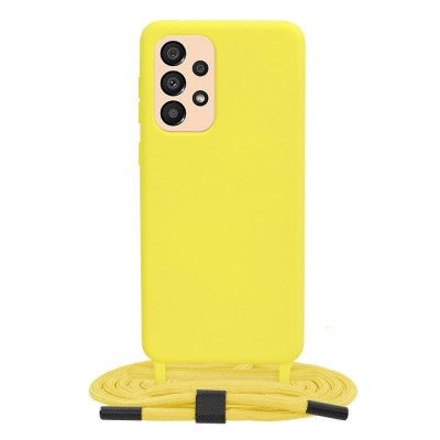 Husa pentru Samsung Galaxy A33 5G - Techsuit Crossbody Lanyard - Yellow foto