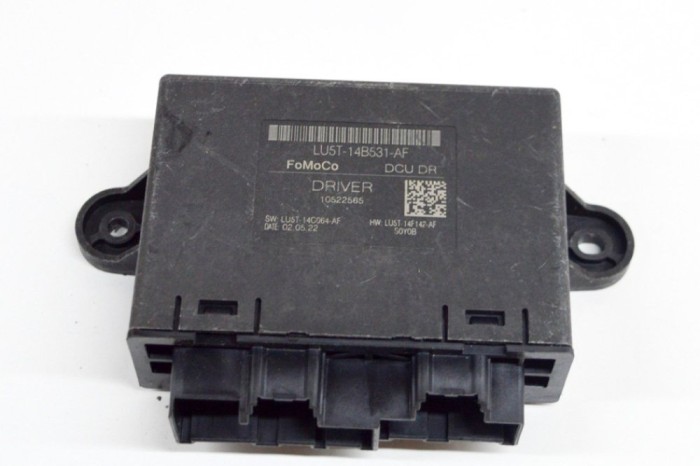 Modul de control ușă dreapta față FORD PUMA J2K, CF7 2022 OEM: LU5T-14B531-AF,10522565,LU5T-14F142-AF,LU5T-14C064-AF 17221488