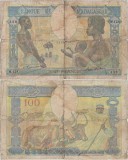 1937 , 100 francs ( P-40a.2 ) - Madagascar