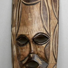 Masca africana ceremoniala 51cm, arta tribala Botswana, sculptura in lemn