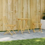 Cumpara ieftin Set mobilier bistro, 3 piese, bambus