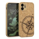 Husa Kwmobile pentru Apple iPhone 12/iPhone 12 Pro, Pluta, Maro, 58123.02