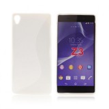 Husa silicon S-line Sony Xperia Z3 D6603 Alb