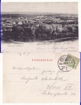 Cluj - Vedere generala - clasica, 1902 foto