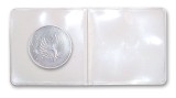 Set 50 posete duble pentru monede de 50 mm