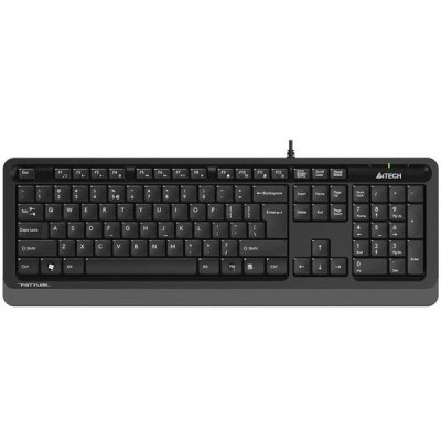 TASTATURA A4TECH, &amp;quot;Fstyler USB&amp;quot;, cu fir, 104 taste format standard, USB, negru &amp;amp;amp; gri, &amp;quot;FK10 Grey&amp;quot; (timbru verde 0.8 lei) foto
