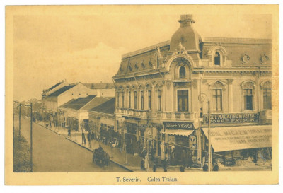 4679 - TURNU SEVERIN, street stores, Romania - old postcard - unused foto