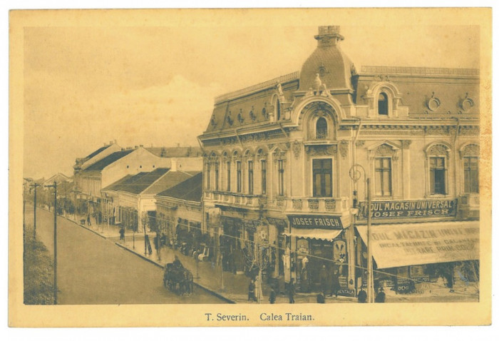 4679 - TURNU SEVERIN, street stores, Romania - old postcard - unused