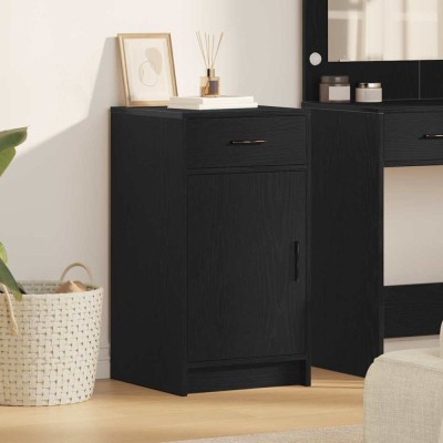 vidaXL Bufet cu sertar Stejar negru 40 x 40.5 x 75 cm Lemn compozit foto