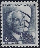 SUA 1966 - Uzual, 2c, Frank Lloyd Wright, neuzat