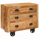 vidaXL Dulap lateral Maro 70 x 38 x 63 cm Lemn masiv de mango 4104601