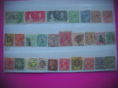 HOPCT LOT NR 622 BRITISH COMONWELTH -26 TIMBRE VECHI-STAMPILAT