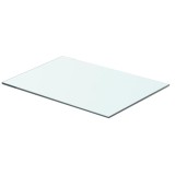 Gossi raft din sticla transparenta, 50 x 30 cm