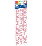 Accesorii creatie 27 litere rosii,diamante autoadezive blister,28x23mm, FIORELLO