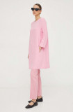Liviana Conti rochie culoarea roz, mini, evazați F4SS72