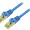 Cablu Patch S/FTP 6a Litat Cu LSZH Albastru 1m 27AWG