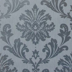 Tapet clasic, baroc, gri, argintiu, sidefat, dormitor, living, lavabil, Grandeco, A53804 foto