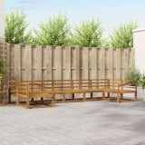 vidaXL Set de canapele de exterior 7 pcs natural Lemn Solid de Acacia 3368117