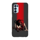 Husa compatibila cu Oppo A55, Viceversa, model Fiddlesticks, Silicon, TPU, Transparent, Carcasa