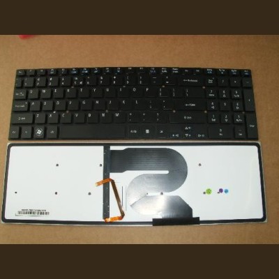 Tastatura laptop noua ACER Aspire 8951 Black Backlit (Without frame) US foto
