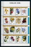 Chile 1988 - Flori, minicoala neuzata