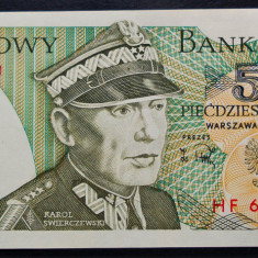 Bancnota 50 ZLOTI / ZLOTYCH - POLONIA anul 1988 * cod 25 = UNC - din fasic