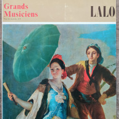 Lalo// revista + placa vinil, seria Grands Musiciens, Hachette-Fabbri