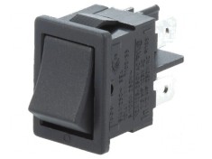 Rocker DPST 10A/250VAC ON-OFF IP40 100m&Omega; UL94V-0 cupru