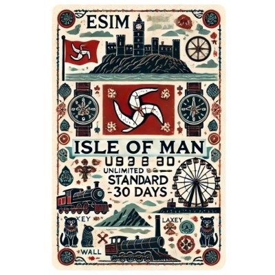 eSIM Isle of Man, Unlimited Standard, 30 Days foto