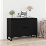 vidaXL Bufet cu sertar Stejar negru 101.5 x 35 x 70 cm Lemn compozit