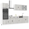 VidaXL Set de dulapuri de bucătărie 7 piese &bdquo;Kalmar&rdquo; lemn Sonoma gri 3314747
