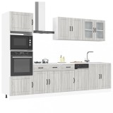 VidaXL Set de dulapuri de bucătărie 7 piese &bdquo;Kalmar&rdquo; lemn Sonoma gri