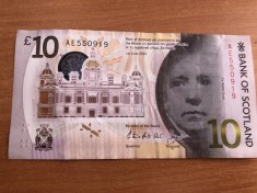Vand 10 lire scotiene foto