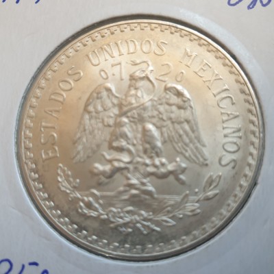 Mexic 1 peso 1944 aUNC argint foto