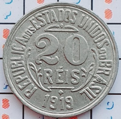 1012 Brazilia 20 reis 1919 km 516 foto