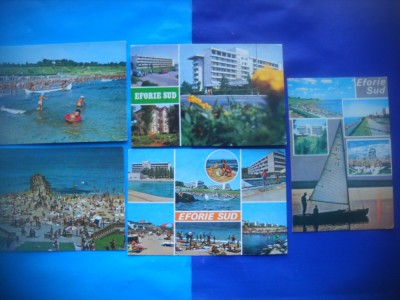 HOPCT LOT NR 747 EFORIE SUD-CT-5 CARTI POSTALE-RSR-CIRCULATE foto