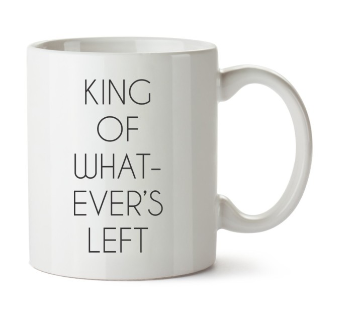 Cana alba Personalizata King Of Whatever is Left, INOVATIX&reg;. 330ml