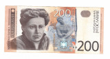 Bancnota Iugoslavia, 200 dinari 2001, circulata, stare foarte buna