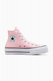 Converse tenisi Chuck Taylor All Star Lift femei, culoarea roz, A06507C