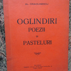 Al. Craciunescu , Oglindiri , Poezii si pasteluri CU DEDICATIE SI AUTOGRAF