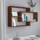 VidaXL Raft de perete, stejar maro, 104x20x58,5 cm, lemn compozit