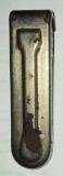 CY - Deschizator desfacator capace sticla / otel nichelat / Romania comunism / L: 8 cm 23,50 g