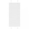 VidaXL Jaluzea plisată alb 55x150 cm Lățime țesătură 54,4cm poliester