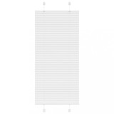 vidaXL Jaluzea plisată alb 55x100 cm Lățime țesătură 54,4cm poliester