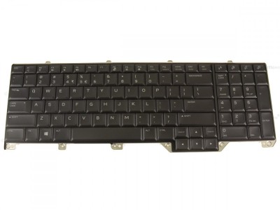 Tastatura Laptop, Dell, Alienware Area 51M, P38E, WYFCV, 0WYFCV, iluminata RGB, neagra, layout US foto