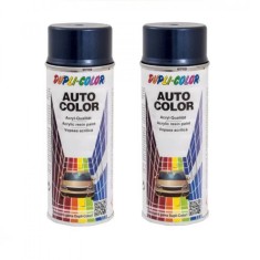 Pachet 2 x Vopsea Spray Auto Dacia Albastru Olimp Metalizata Dupli-Color 400 ml