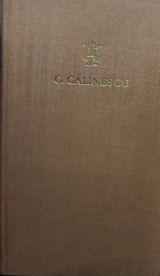 G. Calinescu - Opere, vol. 14 (1972) foto
